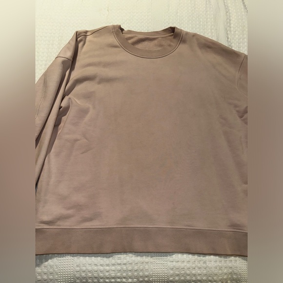 Lululemon Perfectly Oversized Crew Pullover. Size 12. Pale Pink - Picture 4 of 8